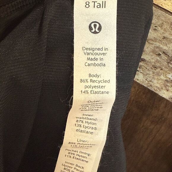 Lululemon Speed Up Low Rise Shorts Black Gray Athletic - Picture 8 of 12